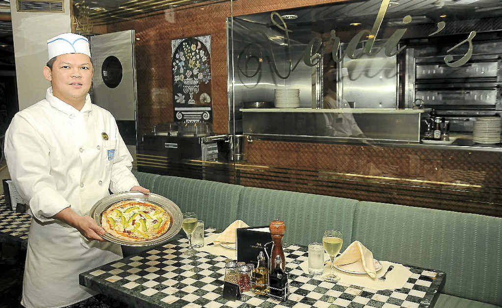 The Brisbane-based Sun Princess ship has some of the best pizzas afloat at Verdi’s Pizzeria, courtesy of Enrico Torres. The Brisbane-based Sun Princess ship has some of the best pizzas afloat at Verdi’s Pizzeria, courtesy of Enrico Torres.